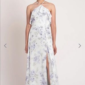 Jenny Yoo Bridesmaid Dress Maxi length with halter neckline